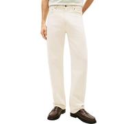 Tommy Hilfiger Relaxed River RGD GMD MW0MW41893 - Jeans da Uomo, Colore Bianco, Taglia 32W/34L, Bianco (Ecru), W32 / L34