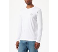 Tommy Hilfiger Uomo Maglietta Maniche Lunghe Scollo Rotondo, Bianco (White), XXL