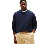 Tommy Hilfiger Uomo Maglietta Maniche Lunghe Stretch Slim Fit con Scollo Rotondo, Blu (Desert Sky), 3XL