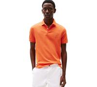 Tommy Hilfiger Uomo Maglietta Polo Maniche Corte 1985 Regular Fit, Arancione (Brilliant Orange), M