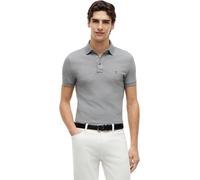 Tommy Hilfiger Uomo Maglietta Polo Maniche Corte 1985 Slim Fit, Grigio (Medium Grey Heather), XL