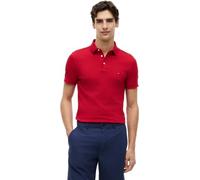 Tommy Hilfiger Uomo Maglietta Polo Maniche Corte 1985 Slim Fit, Multicolore (Medium Red), M