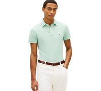 Tommy Hilfiger Uomo Maglietta Polo Maniche Corte 1985 Slim Fit, Verde (Crushed Mint), XXL