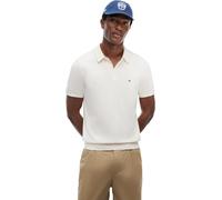 Tommy Hilfiger Uomo Maglietta Polo Maniche Corte Essential Cotton Knitted Grossa, Avorio (Ivory Petal), L