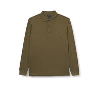 Tommy Hilfiger Uomo Maglietta Polo Maniche Lunghe Liquid Cotton Regular Fit, Multicolore (Army Green), 3XL
