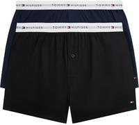 Tommy Hilfiger Uomo Pantaloncini Boxer Confezione da 2 in Cotone, Multicolore (Navy Blue/Black), XL
