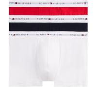 Tommy Hilfiger 3-pack Logo Trunks Desert Sky/white/primary Red Taglia: M | Biancheria intima Outlet | Uomo | Rosso
