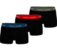 Tommy Hilfiger Uomo Pantaloncini Boxer Confezione da 3 con Fascia con Logo, Multicolore (DP Indgo/Prm Rd/Utlty Olv), S-M