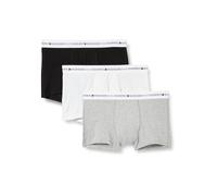 Tommy Hilfiger Uomo Pantaloncini Boxer Confezione da 3 con Fascia con Logo, Multicolore (Grey Heather/Black/White), S