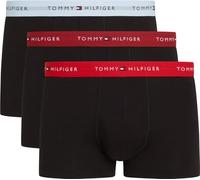 Tommy Hilfiger Uomo Pantaloncini Boxer Confezione da 3 con Fascia con Logo, Multicolore (Prim Red/Reg Red/Vess Blu), S
