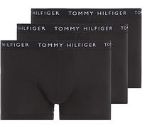 Tommy Hilfiger Uomo Pantaloncini Boxer Confezione da 3 con Fascia con Logo, Nero (Black/Black/Black), M