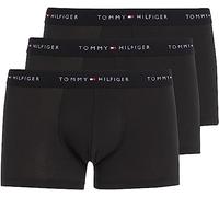Tommy Hilfiger Uomo Pantaloncini Boxer Confezione da 3 con Fascia con Logo, Nero (Black/Black/Black), S