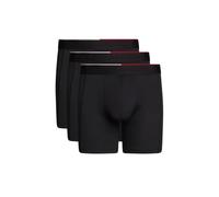 Tommy Hilfiger Uomo Pantaloncini Boxer Confezione da 3 in Microfibra, Nero (Black/Black/Black), S