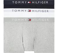 Tommy Hilfiger Uomo Pantaloncini Boxer Confezione da 3 Intimo, Multicolore (Grey Htr/White/Desert Sky), XL