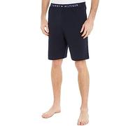 Tommy Hilfiger Uomo Pantaloncini in Felpa Jersey Short Corti, Blu (Desert Sky), M