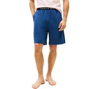 Tommy Hilfiger Uomo Pantaloncini Lounge Jersey in Cotone Elasticizzato, Blu (Aegean Sea), S