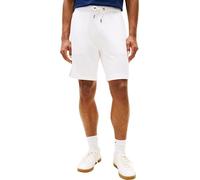 Tommy Hilfiger Pantaloncini Sportivi da Uomo Global Stripe MW0MW42883, Bianco, XL
