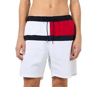 Tommy Hilfiger Uomo Pantaloncino da Bagno Long Drawstring con Coulisse, Bianco (Th Optic White), XL