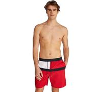 Tommy Hilfiger Uomo Pantaloncino da Bagno Long Drawstring con Coulisse, Rosso (Primary Red), L