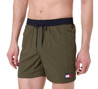 Tommy Hilfiger Uomo Pantaloncino da Bagno Medium Drawstring con Coulisse, Verde (Army Green), S