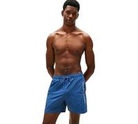 Tommy Hilfiger Uomo Pantaloncino da Bagno Medium Drawstring con Tasca con Zip, Blu (Aegean Sea), S
