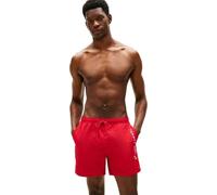 Tommy Hilfiger Uomo Pantaloncino da Bagno Medium Drawstring con Tasca con Zip, Rosso (Medium Red), S