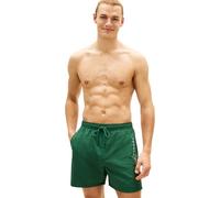 Tommy Hilfiger Uomo Pantaloncino da Bagno Medium Drawstring con Tasca con Zip, Verde (Street Green), S