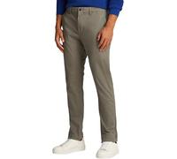 Tommy Hilfiger Uomo Pantaloni Chino Bleecker Printed Structure Slim Fit, Grigio (Hydrogen Grey), 34W/34L