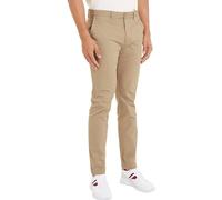 Tommy Hilfiger Uomo Pantaloni Chino Denton Essential Twill Elasticizzati, Beige (Beige), 29W/36L