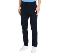 Tommy Hilfiger Uomo Pantaloni Chino Denton Essential Twill Elasticizzati, Blu (Desert Sky), 33W/29L
