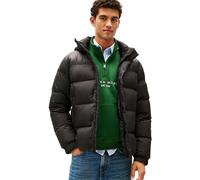 Tommy Hilfiger Uomo Piumino Mix Down con Cappuccio, Nero (Black), XXL