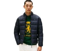 Tommy Hilfiger Uomo Piumino New Mid Weight con Colletto alla Coreana, Blu (Desert Sky), L