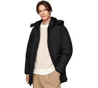 Tommy Hilfiger Uomo Piumino Rockie Utility Parka con Chiusura con Bottoni, Nero (Black), S