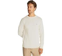 Tommy Hilfiger Uomo Pullover Chunky Cotton Crew Neck Pullover in Maglia, Avorio (Ivory Petal), 3XL