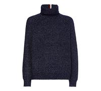 Tommy Hilfiger Uomo Pullover Chunky Rib Roll Neck Pullover in Maglia, Blu (Desert Sky), L