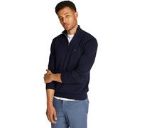 Tommy Hilfiger Uomo Pullover con Cerniera Essential Cotton Mock Mezza Zip, Blu (Desert Sky), L