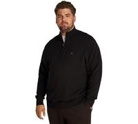 Tommy Hilfiger Uomo Pullover con Cerniera Essential Cotton Zip Mezza Zip, Nero (Black), 4XL