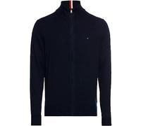 Tommy Hilfiger - Pima Org Ctn Cashmere Zip Thru Blu - Abbigliamento M Blu
