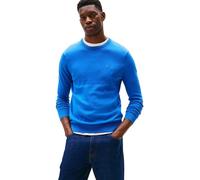 Tommy Hilfiger Uomo Pullover Essential Cotton con Scollo Rotondo, Blu (Blue Orbit), 3XL