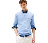 Tommy Hilfiger Uomo Pullover Essential Cotton con Scollo Rotondo, Blu (Vessel Blue Heather), L