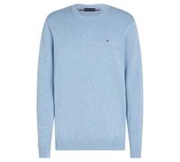 Tommy Hilfiger Uomo Pullover Essential Cotton con Scollo Rotondo, Blu (Vessel Blue Heather), M