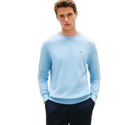 Tommy Hilfiger Uomo Pullover Essential Cotton con Scollo Rotondo, Blu (Well Water), XXL