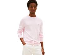 Tommy Hilfiger Uomo Pullover Essential Cotton con Scollo Rotondo, Rosa (Pink Lily), S