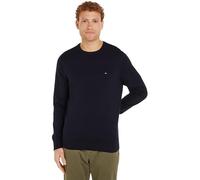 Tommy Hilfiger Uomo Pullover Essential Cotton Crew Neck in Cotone, Blu (Desert Sky), XL