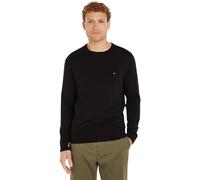 Tommy Hilfiger Uomo Pullover Essential Cotton Crew Neck in Cotone, Nero (Black), XL