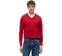Tommy Hilfiger Uomo Pullover Essential Cotton Scollo a V, Rosso (Medium Red), XL