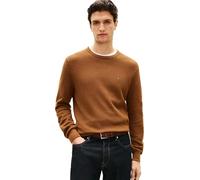 Tommy Hilfiger Uomo Pullover Essential Structure Crew Neck Regular Fit, Beige (Highland Khaki), XXL
