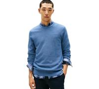 Tommy Hilfiger Uomo Pullover Essential Structure Crew Neck Regular Fit, Blu (Petrol Blue Heather), S