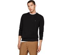 Tommy Hilfiger Uomo Pullover Essential Structure Crew Neck Regular Fit, Nero (Black), M