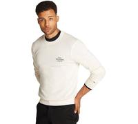 Tommy Hilfiger Uomo Pullover Graphic Cotton Scollo Rotondo, Avorio (Ivory Petal), M